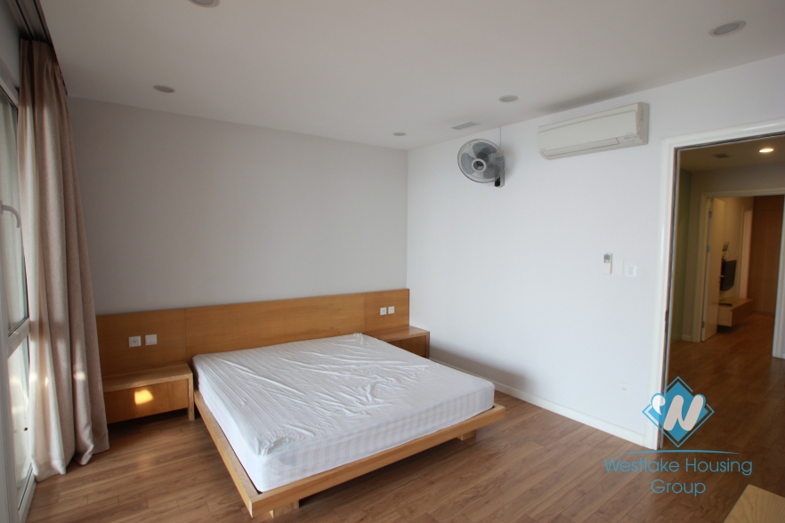 Nice apartment with large balcony and lake view for rent in Xuan Dieu Street, Tay Ho, Ha Noi